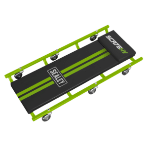 American-Style Deluxe Creeper 36" with Steel Frame & 6 Wheels - Green